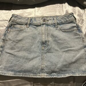 PacSun Light Blue Denim Mini Skirt